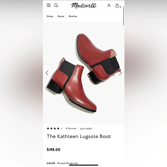 Madewell’s The Kathleen Lugsole Boot. Size 6.5 ⭐️ SOLD OUT EVERYWHERE - Picture 7 of 7